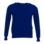 Cashmere Knit Crewneck Sweater // Blue (Euro: 36)