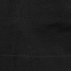 Cotton Blend Oversized Crewneck T-Shirt // Black (S)