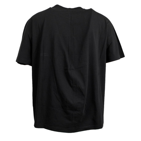 Cotton Blend Oversized Crewneck T-Shirt // Black (XS)