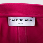 Cotton Blend Oversized Crewneck T-Shirt // Pink (XS)