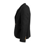 Wool Blend 2 Button Sport Coat Blazer // Black (Euro: 34)