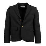 Wool Blend 2 Button Sport Coat Blazer // Black (Euro: 34)