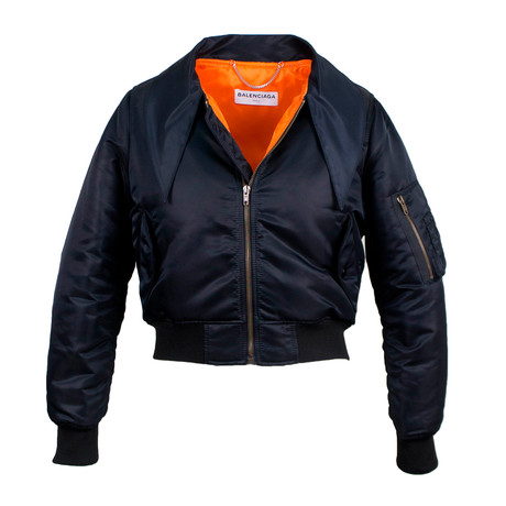 Polyester Bomber Jacket // Black (Euro: 34)