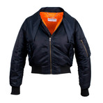 Polyester Bomber Jacket // Black (Euro: 36)