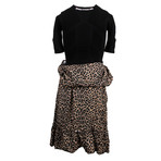 Polyester 3/4 Sleeve Athletic Top Dress // Black (Euro: 36)