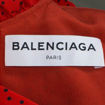 Silk Polka Dot Short Dress // Red (Euro: 36)