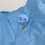 Nylon Rainwear Hooded Trench Coat // Blue (Euro: 34)