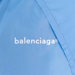 Nylon Rainwear Hooded Trench Coat // Blue (Euro: 34)