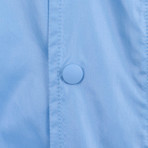 Nylon Rainwear Hooded Trench Coat // Blue (Euro: 34)