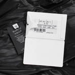 Down Filled Oversized W/ Scarf Puffer Jacket Vest // Black (Euro: 34)