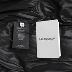 Down Filled Oversized W/ Scarf Puffer Jacket Vest // Black (Euro: 34)