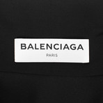 Silk Long Sleeve Ascot Blouse Top // Black (Euro: 36)