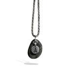 Cold Stone Buddha Rock Necklace