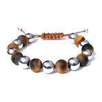 Adjustable Metal & Wood Bracelet