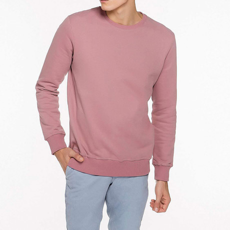 Crew Neck Sweatshirt // Rosewood Pink (S)