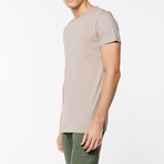 Crew Neck Pocket T-Shirt // Beige (L)