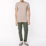 Crew Neck Pocket T-Shirt // Beige (L)