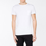 Crew Neck Pocket T-Shirt // White (S)