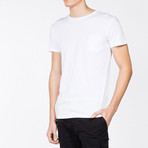 Crew Neck Pocket T-Shirt // White (S)