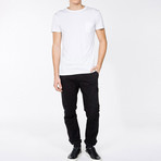 Crew Neck Pocket T-Shirt // White (S)