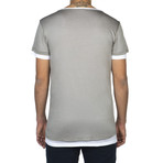 Crew Neck Silk T-Shirt // Grey (L)