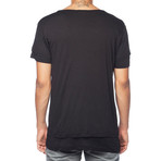 Silk Blend Crew T-Shirt // Black (L)