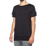 Silk Blend Crew T-Shirt // Black (L)