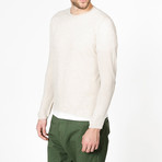 Crew Neck Knitted Sweater // Beige (S)