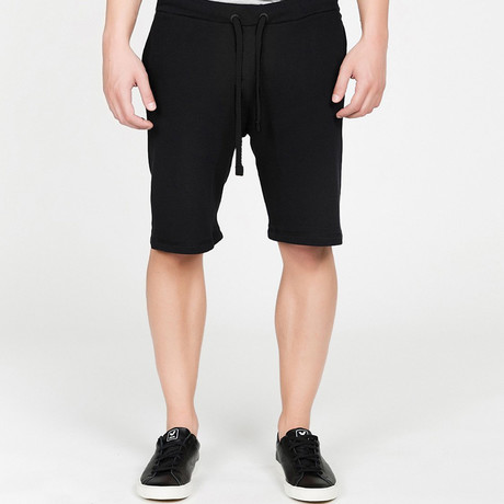 Loopback Relaxed Shorts // Black (S)