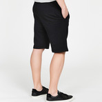 Loopback Relaxed Shorts // Black (L)