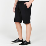 Loopback Relaxed Shorts // Black (L)