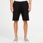 Loopback Oil Wash Jersey Relaxed Shorts // Rosewood Burgundy (M)