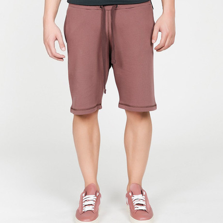 Loopback Relaxed Shorts Rosewood // Burgundy (S)