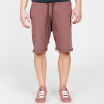 Loopback Relaxed Shorts Rosewood // Burgundy (M)