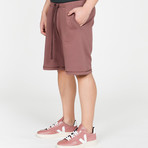 Loopback Relaxed Shorts Rosewood // Burgundy (M)