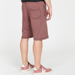 Loopback Relaxed Shorts Rosewood // Burgundy (M)