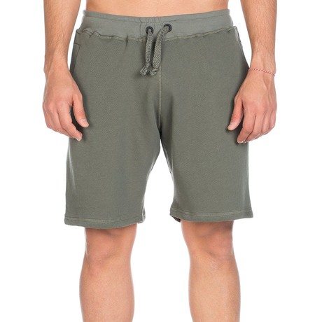 Loopback Cotton Jersey Relaxed Shorts // Khaki (S)