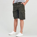 Cargo Distressed Shorts // Khaki (32)