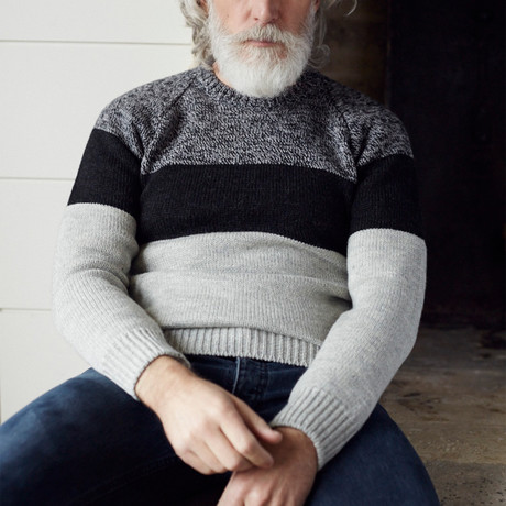 Hurley Color Block Jumper // Light Grey (S)