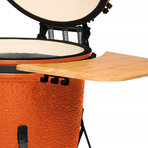 Ceramic BBQ // 21" (Bright Orange)