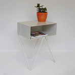 Robot Side Table // Paper White