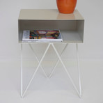 Robot Side Table // Paper White