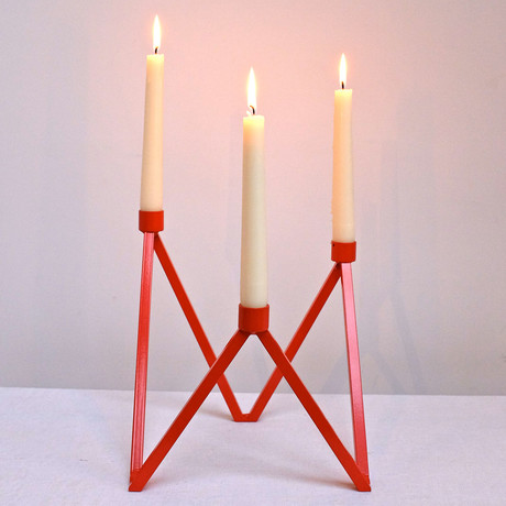 Talvi Candle Holders // Red