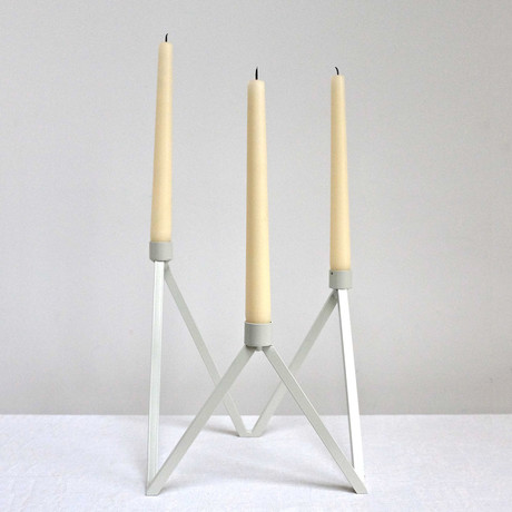 Talvi Candle Holders // White