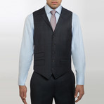 2BSV Notch Lapel Vested Suit Charcoal Windowpane (US: 36R)