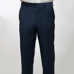 2BSV Peak Lapel Vested Suit // Navy Windowpane (36S)