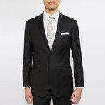 2BSV Notch Lapel Suit FF Pant Black (US: 40R)
