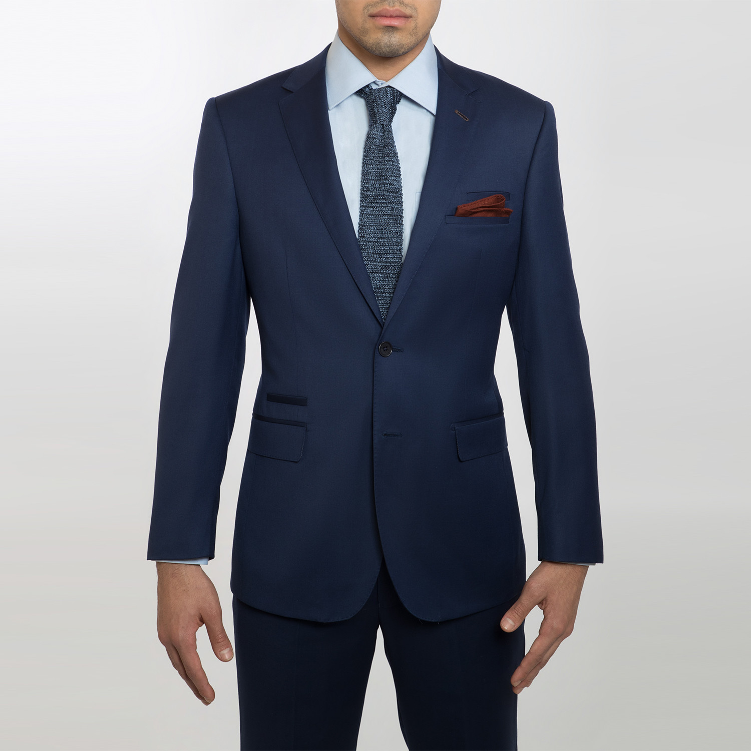 2BSV Notch Lapel Suit // French Blue (40L) - BMG Imports - Touch of Modern