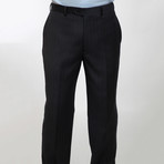 2BSV Notched lapel Suit Charcoal Purple Pinstripe (US: 38S)