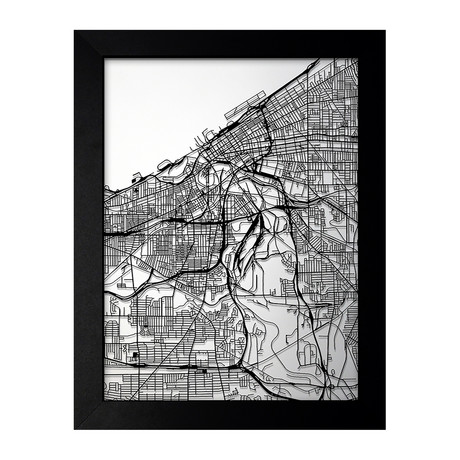 Cleveland, OH (11"W x 14"H x 0.75"D)